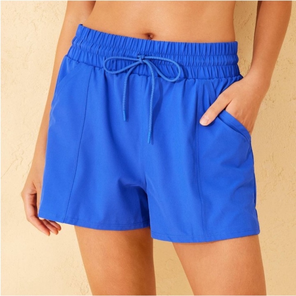 Shade & Shore Blue Swim Board Shorts with Pockets